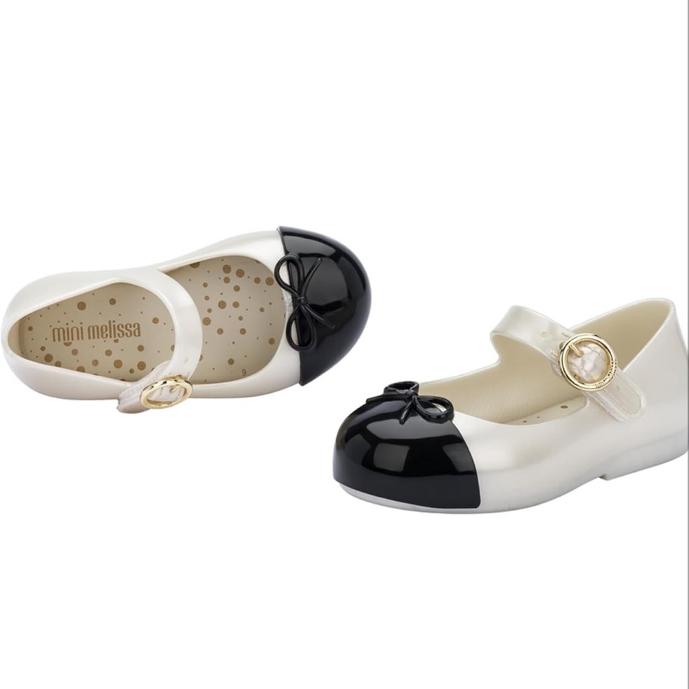 🆕 NIB Mini Melissa Sweet Love Cap Ballet Flats - Picture 4 of 6